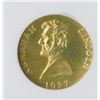 Image 2 : Lincoln 1927-Dated  King-1043, Gold Token, Delorey-48, T.Elder Issue, NGC graded MS64