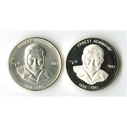 Cuba 1982 Hemingway 5 Pesos Pair.