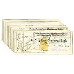 Central Department of Metropolitan Police, 1871, Group of 15 Checks