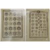 Image 3 : Early English Coin and Great Seals of England pages from old book (ca. 1700's),