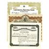 Image 1 : Group of Continental Bank & Trust Co. ca.1915-1950 Cancelled Stock Certificates