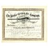 Image 1 : Alaska Gold Company, January 28th, 1889 Stock Certificate, One of the Earliest Alaska Mining Certifi