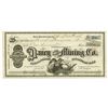 Image 1 : Daney Gold & Silver Mining Co., 1876 Issued Stock Certificate.