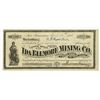 Image 1 : Ida Ellmore Mining Co., 1875 Issued Stock Certificate.