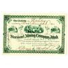 Image 1 : Stormont Mining Co. of Utah, 1887 Issued Stock Certificate "Coin Vignette"