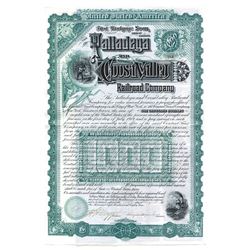 Talladega and Coosa Valley Railroad Co., 1889 Issued Bond