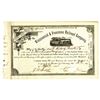 Image 1 : Kinniconick & Freestone Railroad Co., 1891 Issued Stock Certificate