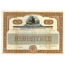 Louisiana & Arkansas Railway Co., 1869 Specimen Bond