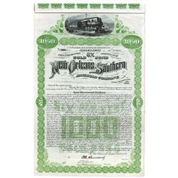 New Orleans and Southern Railroad Co., 1892 issued Bond.