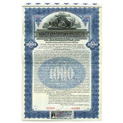 New Orleans Railway and Light Co., 1909 Specimen Bond