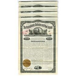 Pennsylvania, Slatington and New England Rail Road Co., 1882 Issued Bond Group