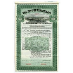 City of Cincinnati, 1903 Specimen Bond
