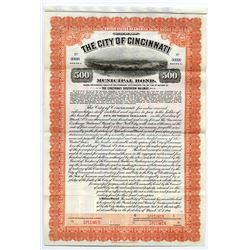 City of Cincinnati, 1916 Specimen Bond