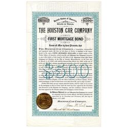 Houston Car Co., 1893 Issued Bond