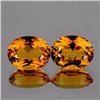 Natural Golden Yellow Pair Citrine 9 x 7 MM  VVS