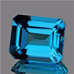 Natural AAA Swiss Blue Topaz 10 x 8 MM - VVS
