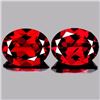 Image 1 : Natural Deep Red Mozambique Garnet Pair 9x7 mm - VVS