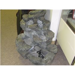 Rock water fountain with pump