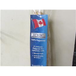 New Canadian flag 27x54" with