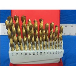 New Brad point drill bits in metal