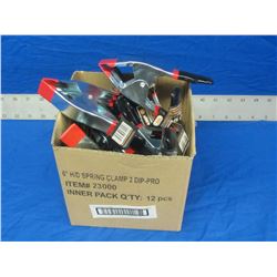 New 6" spring clamps box of 12