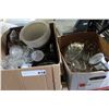 Image 1 : TWO BOXES OF KITCHEN AND GLASSWARE