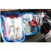 Image 1 : THREE TOTES OF LADIES XL CLOTHES