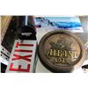 Image 1 : MAILBOX AND EXIT SIGN AND TWO BEER SIGNS