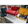 Image 2 : RED TOOLBOX AND TWO ELECTRIC DRILLS