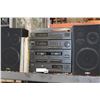 Image 1 : AIWA STEREO WITH RECORD PLAYER SPEAKERS AND RECORDS