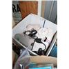 Image 2 : BOX OF SHOP SUPPLIES AND FISH TANK PUMP AND ROCKS