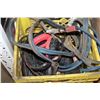 Image 3 : BOX AND CRATE OF TOOLS AND JUMPER CABLES