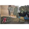 Image 1 : BOX OF CAMO AND MILITARY SLEEPING BAG
