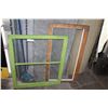 Image 2 : TWO VINTAGE FRAMED WINDOWS