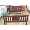 Image 1 : HOME ELEGANCE MODERN DARK FINISH DOUBLE SIZE BEDFRAME RETAIL $799