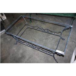 GLASSTOP COFFEE TABLE