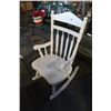 Image 2 : WHITE PAINTED ROCKING CHAIR