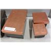 Image 3 : TWO 3 PIECE LAQUER BOX SETS