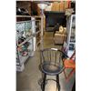 Image 1 : FLOOR LAMP AND BLACK BARSTOOL