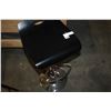 Image 2 : CHROME AND BLACK ADJUSTABLE BAR STOOL
