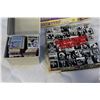 Image 1 : CASE OF HOCKEY CARDS AND ROLLING STONES AND ROD STEWART TAPE SETS