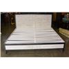 Image 1 : AS NEW KINGSIZE INDUSTRIAL MODERN PLATFORM HOME ELEGANCE BEDFRAM RETAIL $1899