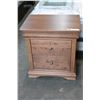 Image 1 : NEW MODERN SEARS HOME 2 DRAWER NIGHTSTAND WITH SLIDE OUT TRAY MAPLE SOLID WOOD CONSTRUCTION RETAIL $