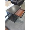Image 2 : NEW FLOOR MODEL HOME ELEGANCE MODERN DARK FINISH 3 DRAWER NIGHTSTAND RETAIL $349