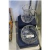 Image 1 : TWO BOXED BOHEMIAN CRYSTAL PIECES PITCHER AND BOWL