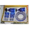 Image 1 : ANTIQUE CUT CRYSTAL WEDDING SET