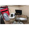 Image 2 : BLOOD PRESSURE MONITOR AND SMALL SCALE AND SILVER PLATE DISH