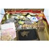 Image 1 : TRAY OF PINS AND CARVED STONES