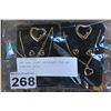 Image 1 : TWO NEW HEART NECKLACE PIN AND EARRING SETS