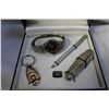 Image 2 : CASE WATCH GIFT SET AND BOX OF JEWELLRY